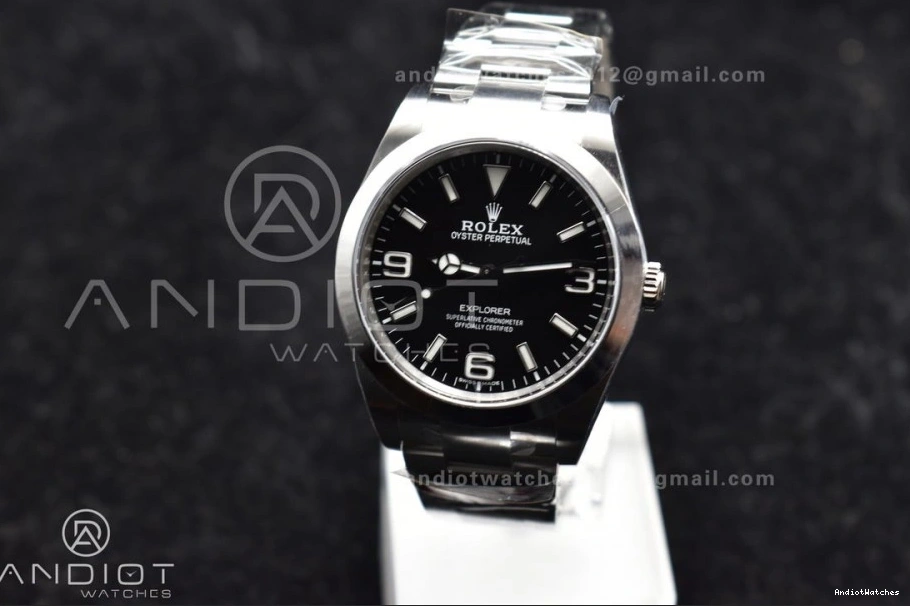 Edition on 39mm Black Explorer SS 1:1 214270 846 Clean Best Dial VR Refined Bracelet I 0307
